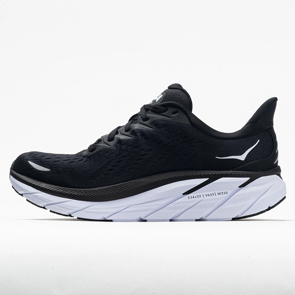 Hoka One One Clifton 8 Women's Black/White - Image 2