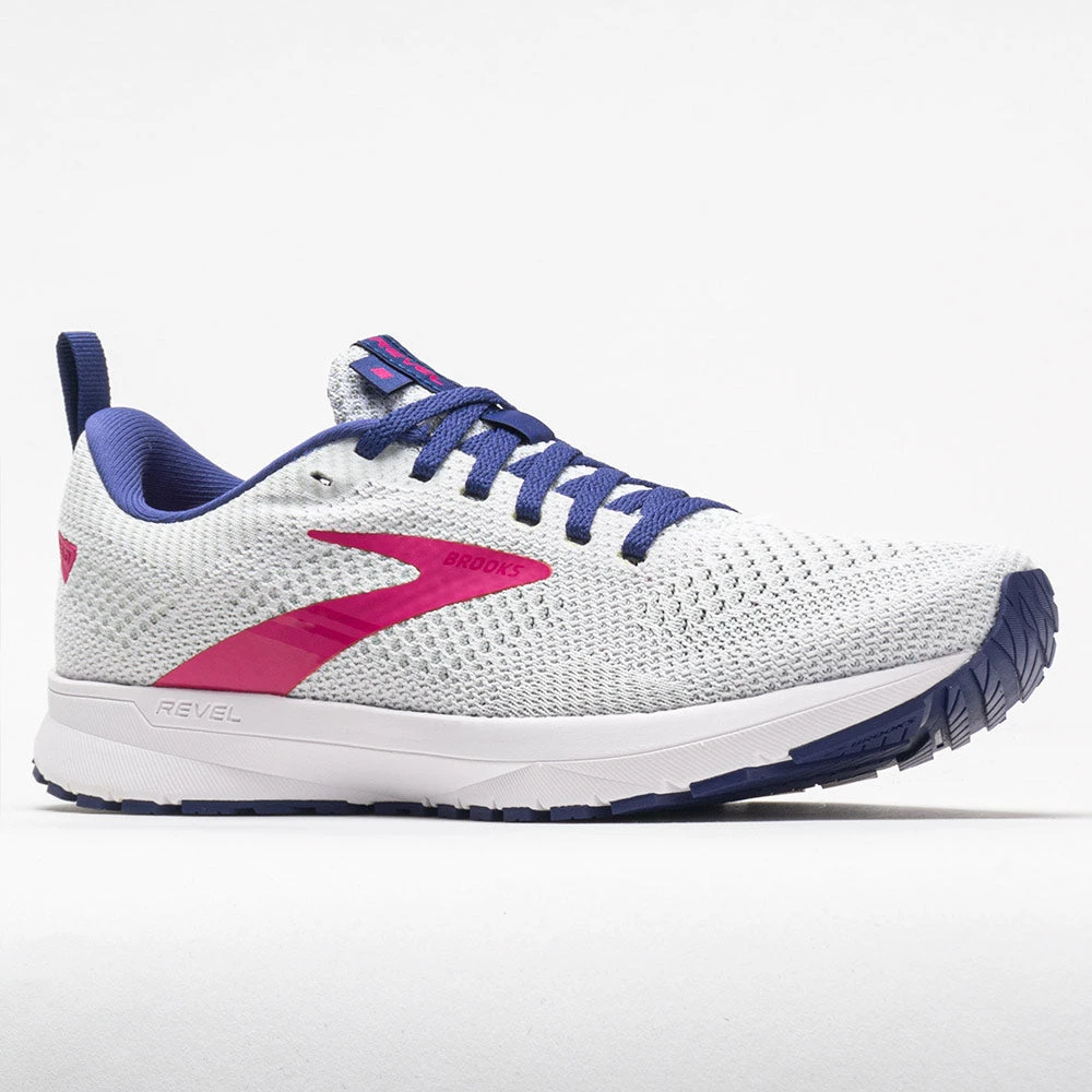 Brooks Revel 5 Women's White/Navy/Pink - Image 5