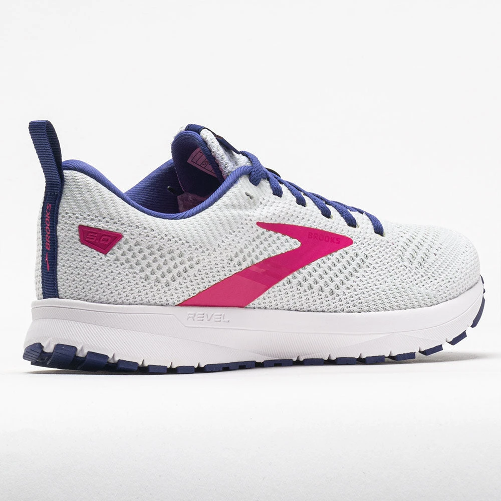 Brooks Revel 5 Women's White/Navy/Pink - Image 6