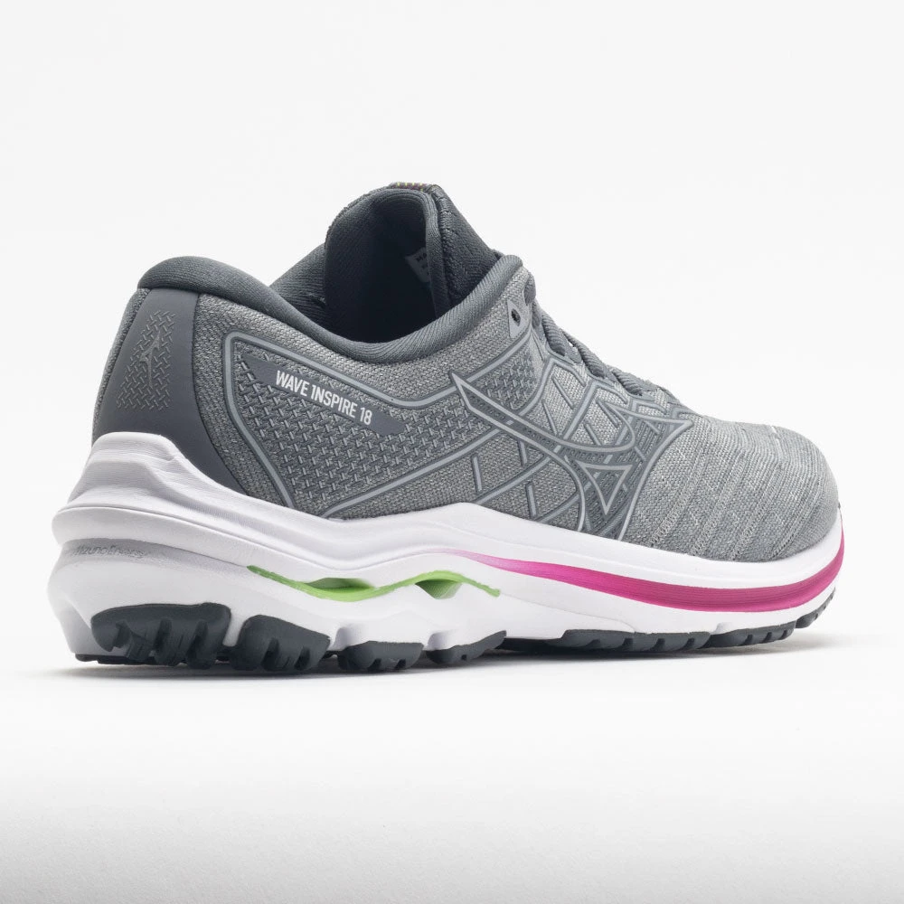 Mizuno Wave Inspire 18 Women's Ultimate Grey/Silver - Image 6