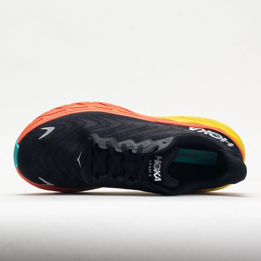 HOKA Arahi 6 Men's Black/Flame - Image 3