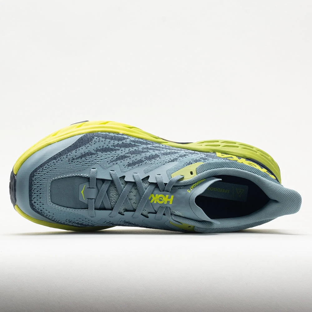 HOKA Speedgoat 5 Men's Stone Blue/Dark Citron - Image 3