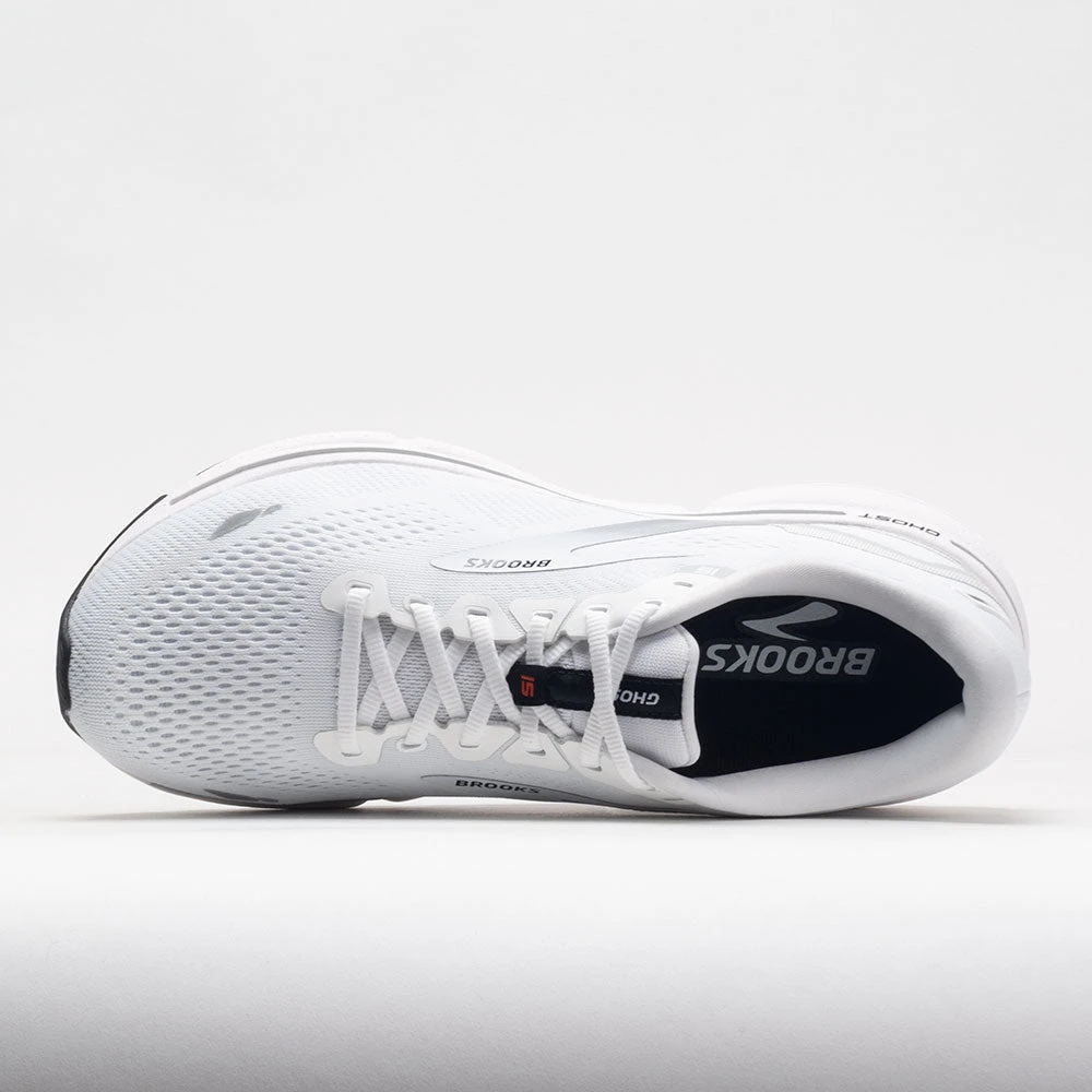Brooks Ghost 15 Men's White/Black/Flame - Image 3
