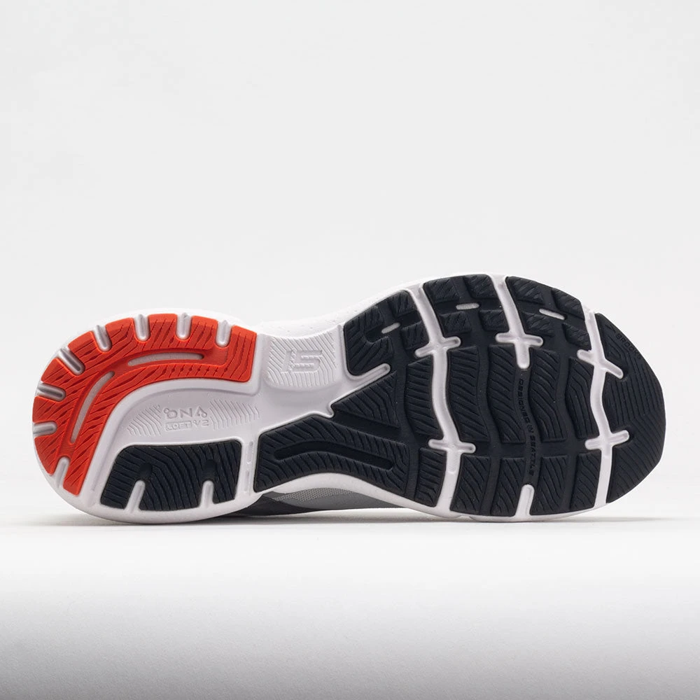 Brooks Ghost 15 Men's White/Black/Flame - Image 4