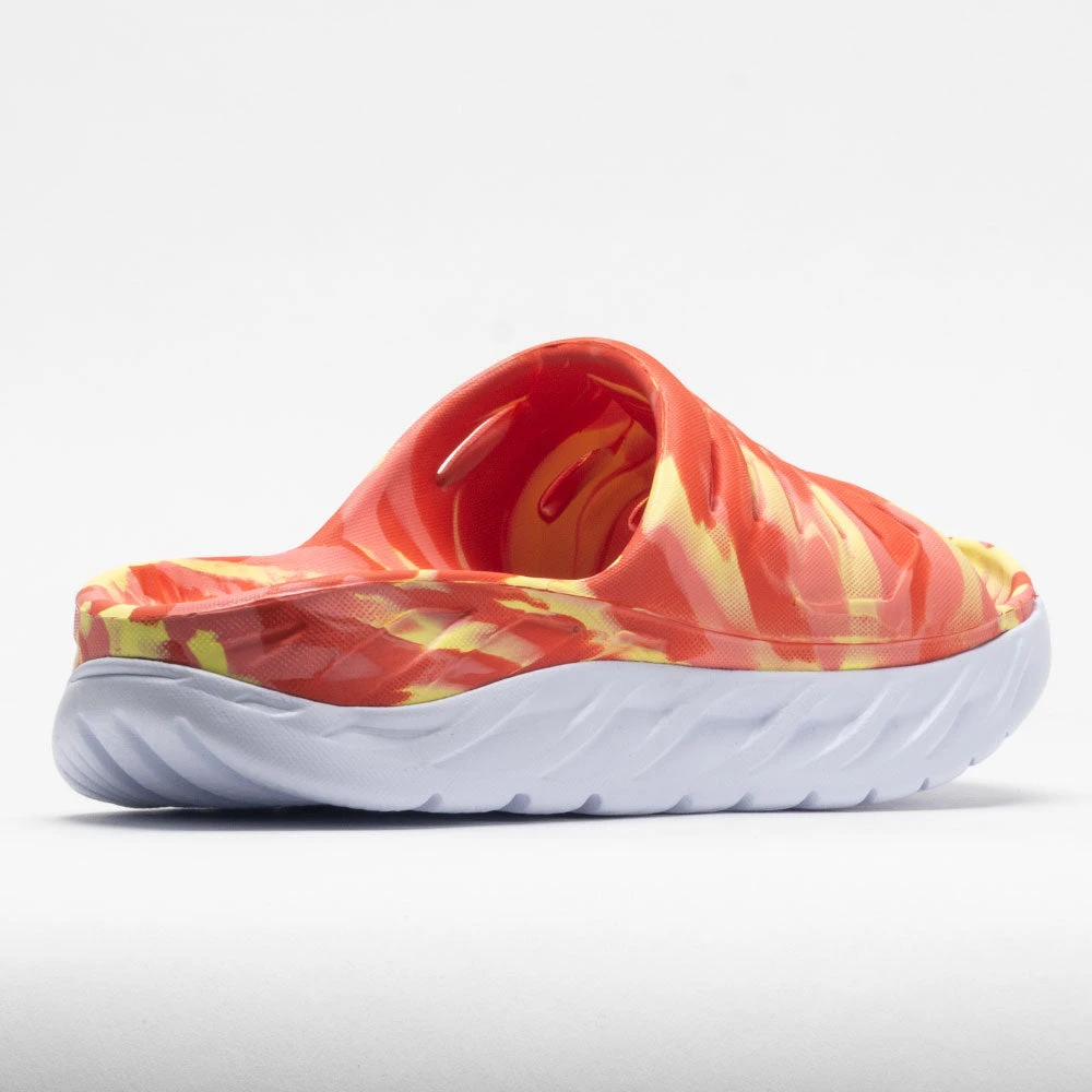 HOKA Ora Recovery Slide Swirl Unisex Yellow Pear/Fiesta - Image 6