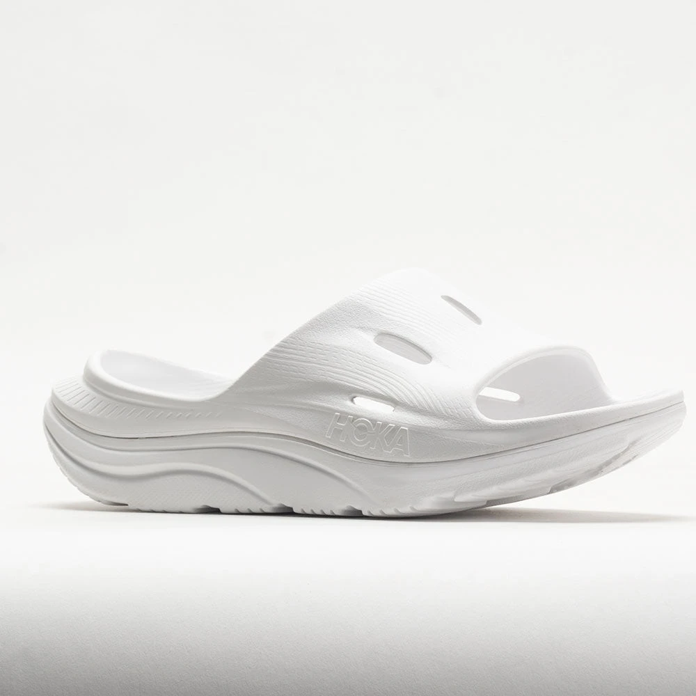 HOKA Ora Recovery Slide 3 Unisex White/White - Image 5